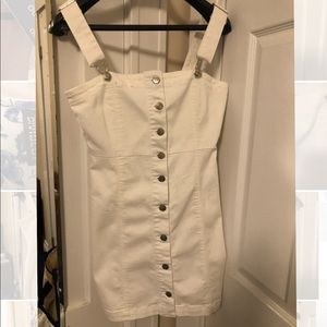 White denim dress